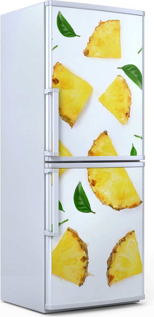 Kühlschrankdekoration 70x180 cm Aufkleber auf dem Kühlschrank - Weiße Früchte