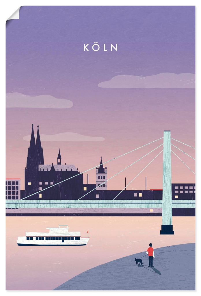 ARTland Poster Köln Größe: 20x30 cm
