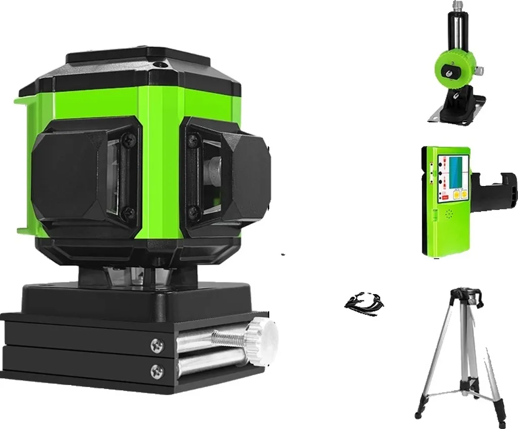Laser Vert 4D Haute Visibilité avec Télécommande et Batterie Rechargeable