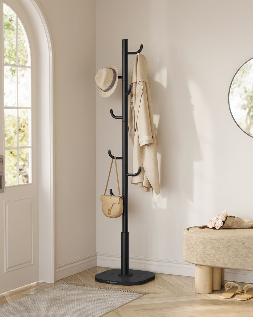 Garderobe in Kaktus-Form, Kleiderständer, mit 8 Haken, Produktbild 