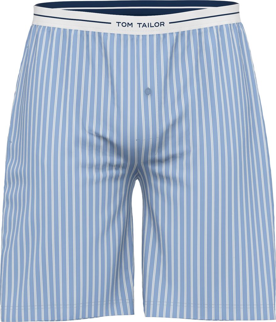 TOM TAILOR Herren Bermuda blau längsgestreift Größe: 50