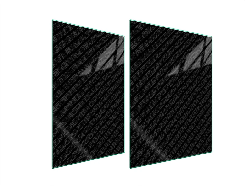 Piastra Di Protezione Per Il Cuore 70X52 Nero | Coprifornelli in Vetro