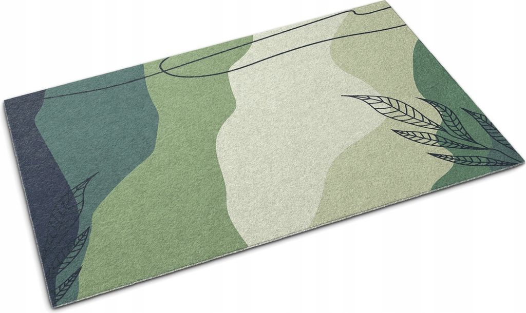 Rutschfeste Türmatte für draußen Pastellgrün XXL 150x100