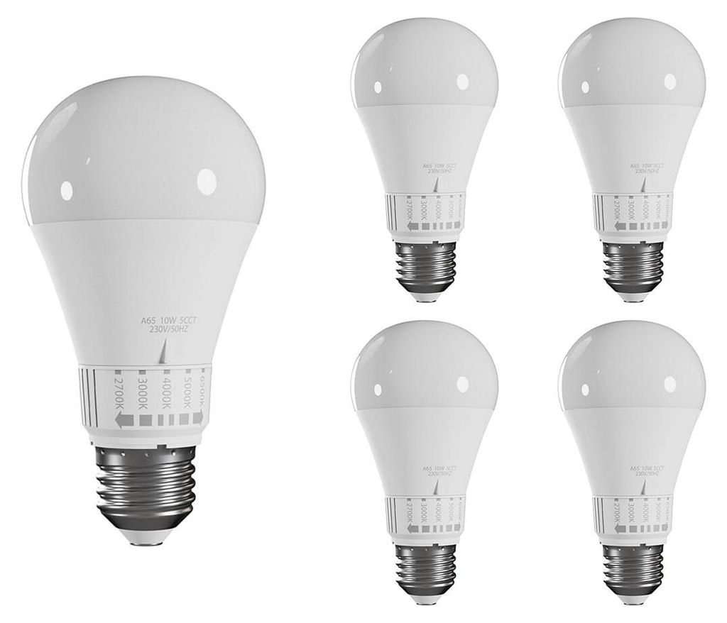 Spectrum E27 LED Lampe A60 10W 1100lm 6500K 230V 65mm 5 Stück