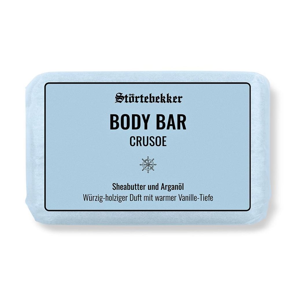 Body Bar Crusoe – 1x 120g - feste Duschseife mit herrlichem Produktbild 