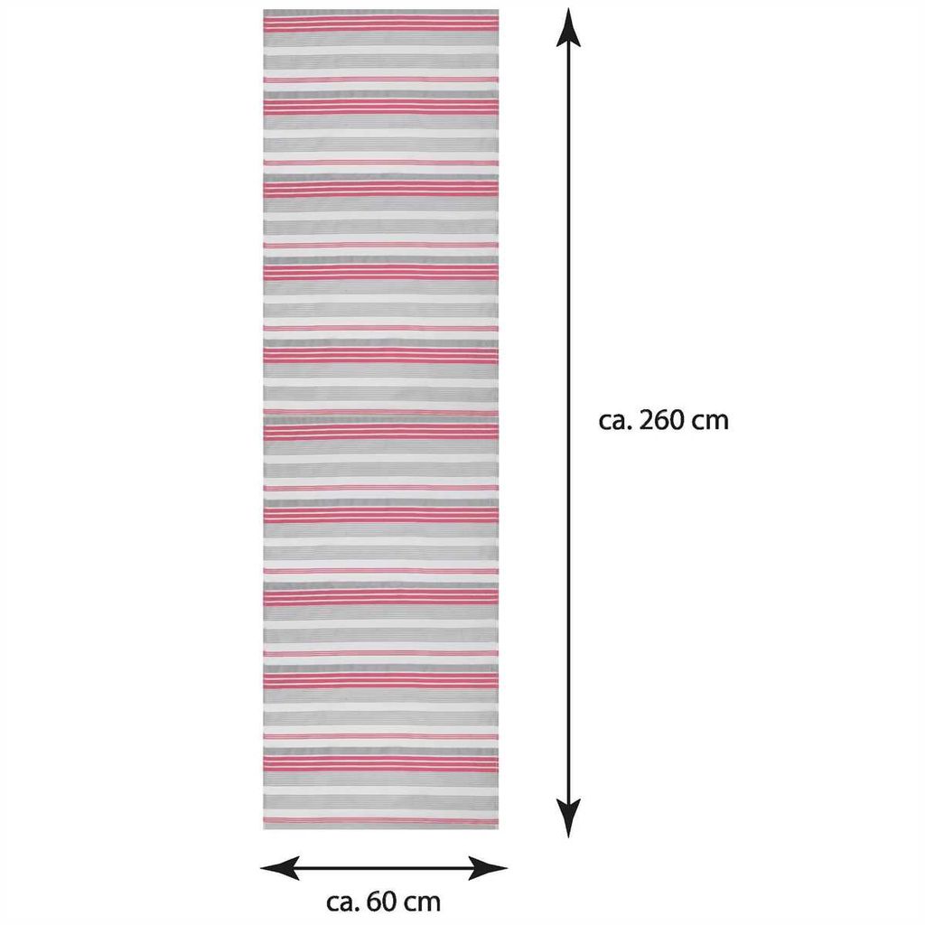 Bestlivings Flächenvorhang Elena 3er Pack "mit Streifen" (B x H) 60 x 260 cm Hellgrau Himbeere, gestreifter Schiebevorhang, in vielen Farben