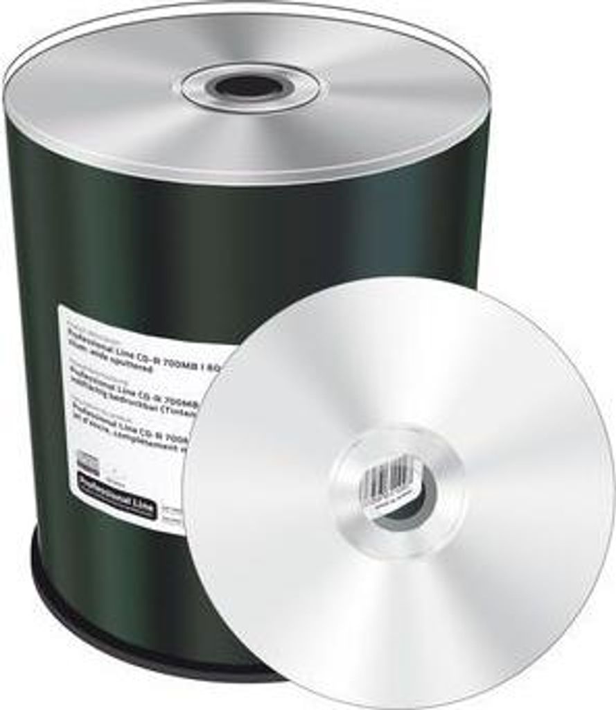 MediaRange Professional Line CD-R 700MB silber 100erCakebox Produktbild 