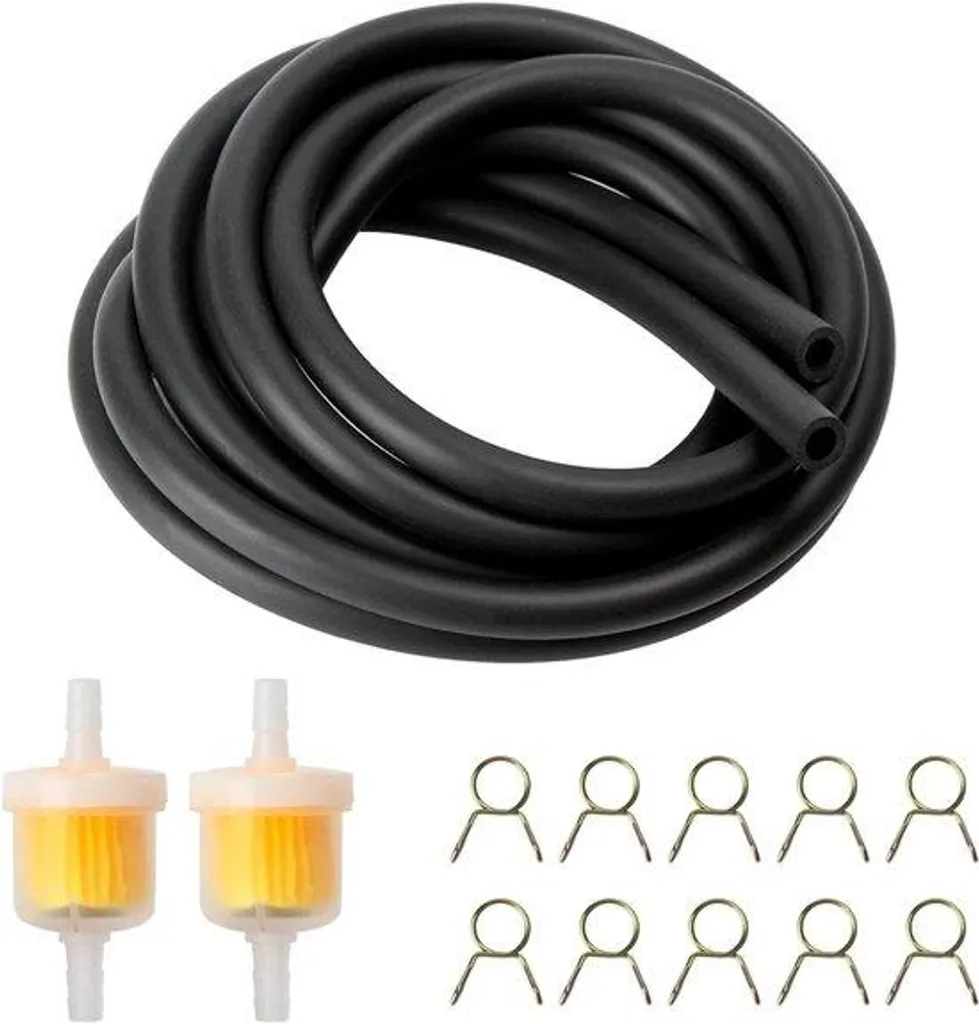 Tuyau à essence 5mm noir de 1m haute qualité pour durite carburant