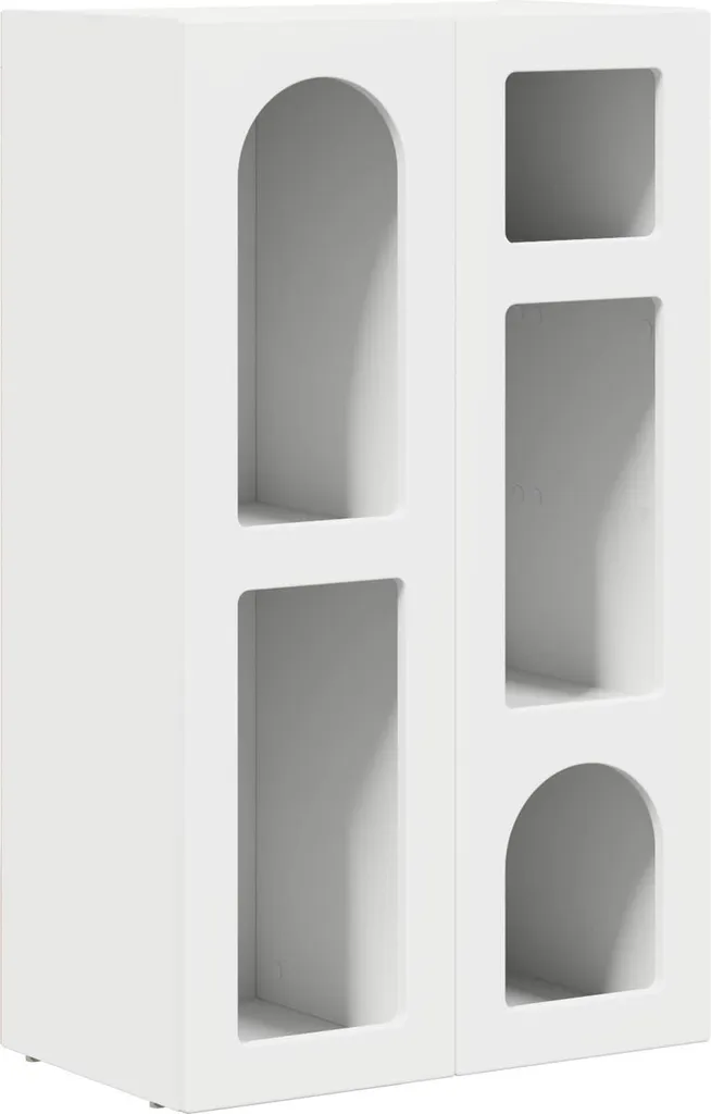 Credenza Bianca SYFAX 59x35x100,5 cm | Mobile in Legno Multistrato