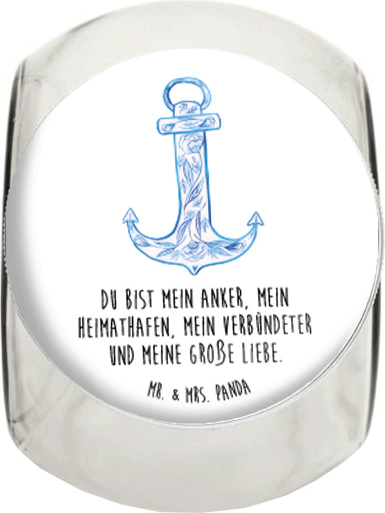 Mr. & Mrs. Panda Bonboniere Anker Blau XL 2000ml - Weiß - Produktbild 