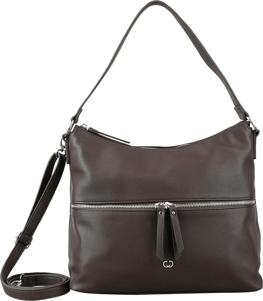 GERRY WEBER Schultertasche Umhängetasche Daily Use Hobo Darkbrown dunkelbraun