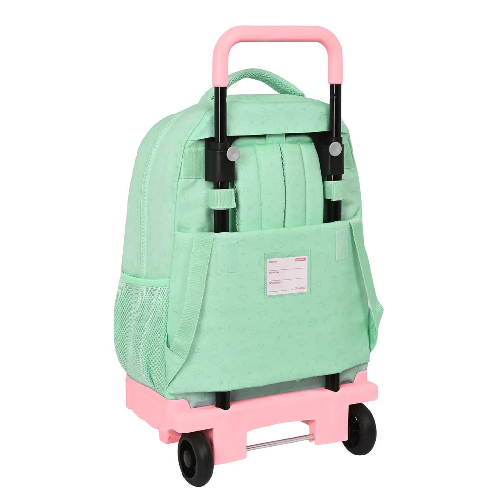 BlackFit8 Moon Sac à Dos Vert 2 Compartiments avec Trolley 45cm