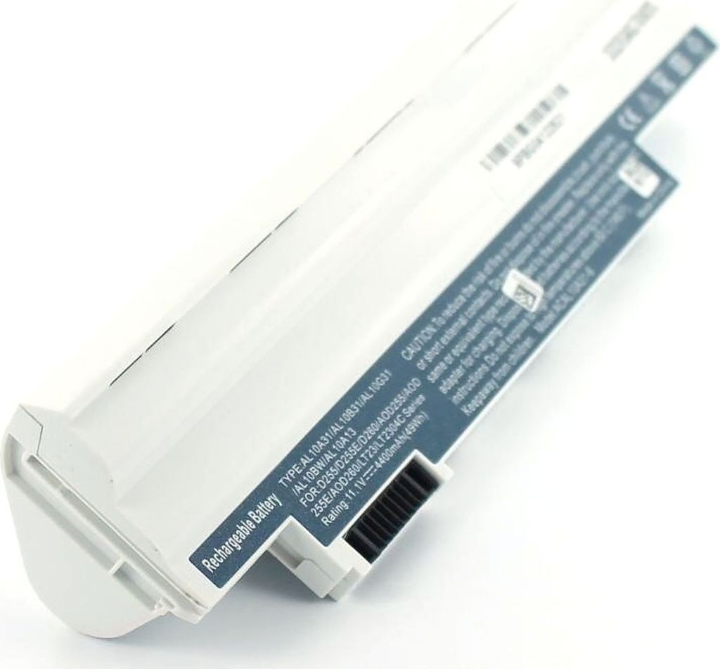 Akku für Acer Aspire One 722-C52KK Li-Ion 10,8 Volt 4400 mAh weiß.