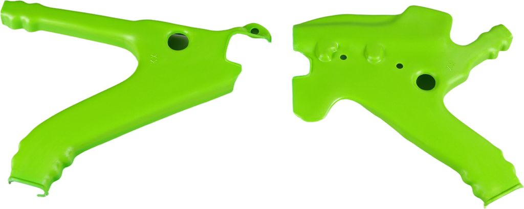 Rahmenprotektoren UFO PLAST 2-teilig Verkleidung Rahmenabdeckung, Farbe:grün OEM