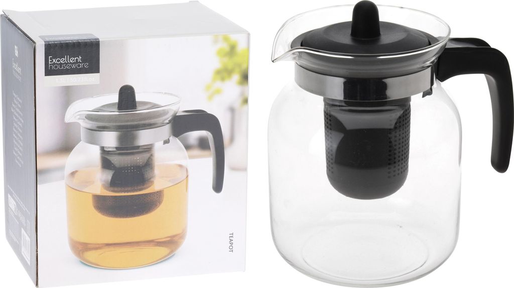Koopman Teekanne aus Glas 1,5 l