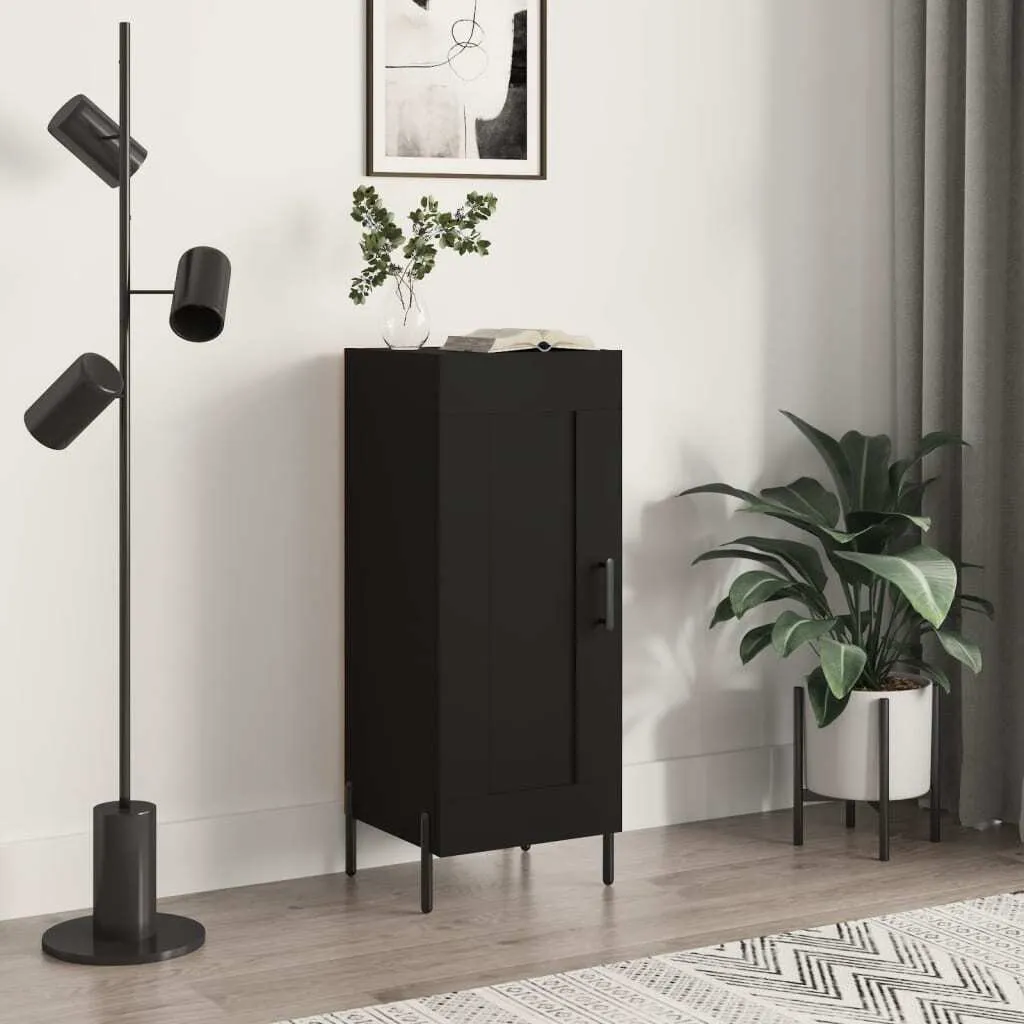 Meuble d'Appoint Noir vidaXL 90 cm pour Rangement Entrée et Petit Salon
