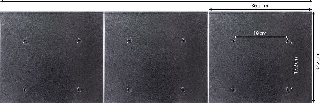 Burg-Wächter Briefkastenanlage 3-fach schwarz 108x32x10cm, Produktbild 5