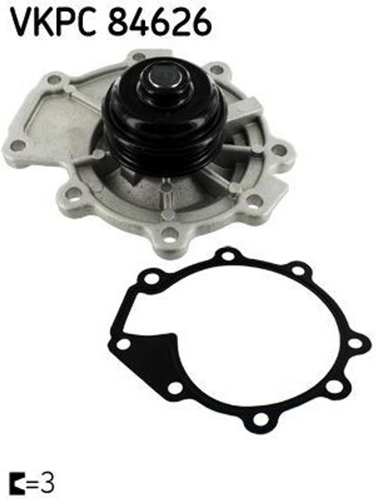 SKF Kühlmittelpumpe Wasserpumpe für FORD MONDEO III Kombi (BWY) VKPC 84626