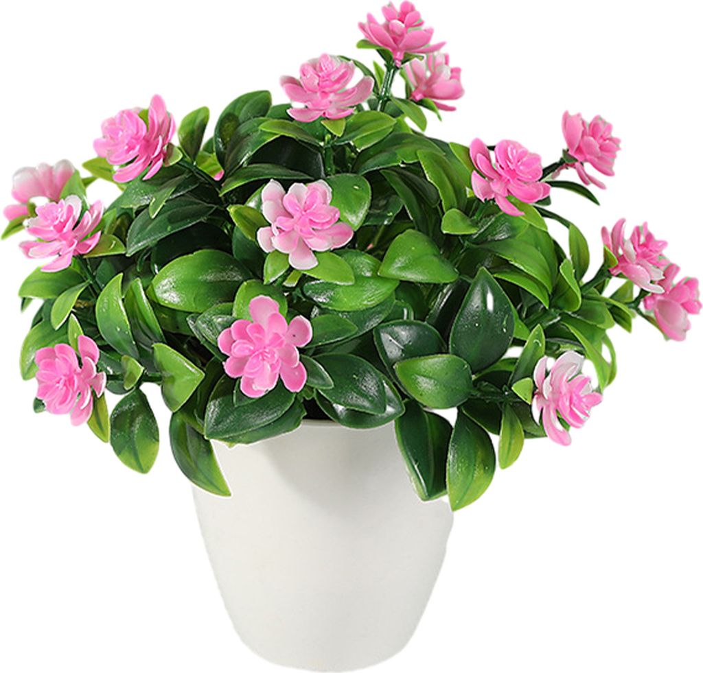 Simulation Bonsai Easy Care Weather-Resistant Nie Fade No Notwendigkeit, nicht rutschfest nach unten 18 Blumen simuliertes Tee Rosen Schlafzimmer N...