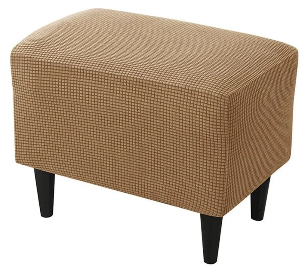 Housse de protection pour pouf lavable, tissu jacquard extensible