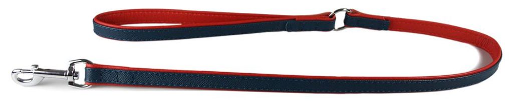 Das Lederband Hundeleine Firenze opal/flame, Länge: 110 cm / Breite: 14 mm