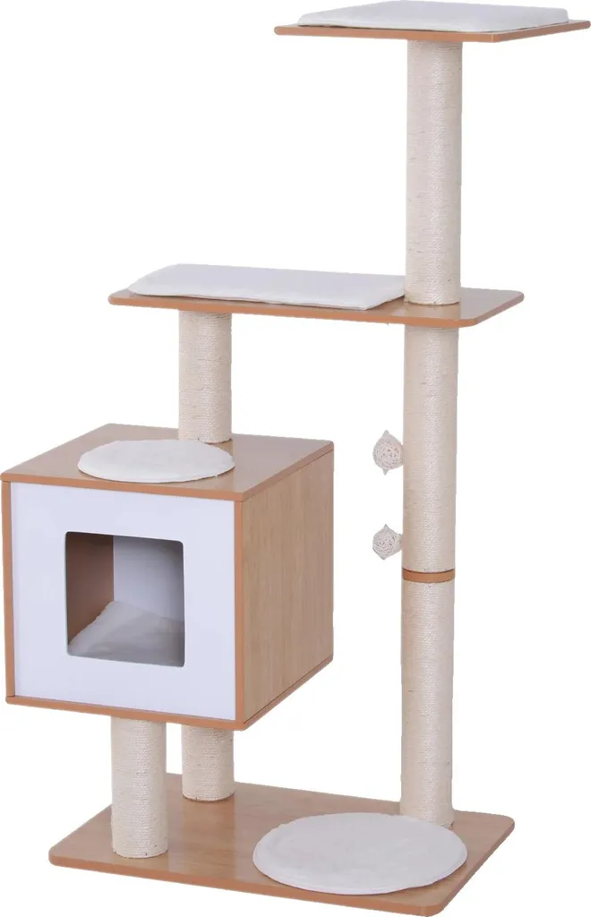 Mobilier pour chat design 4 niveaux en bois robuste - Modèle ZEN