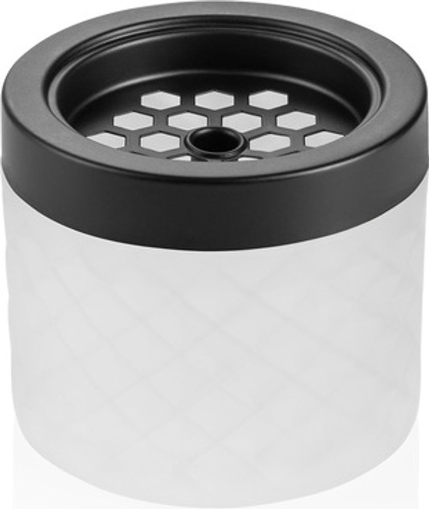 12x Windaschenbecher Ø 9,5 cm pulverbeschichtet weiß Tisch Produktbild 