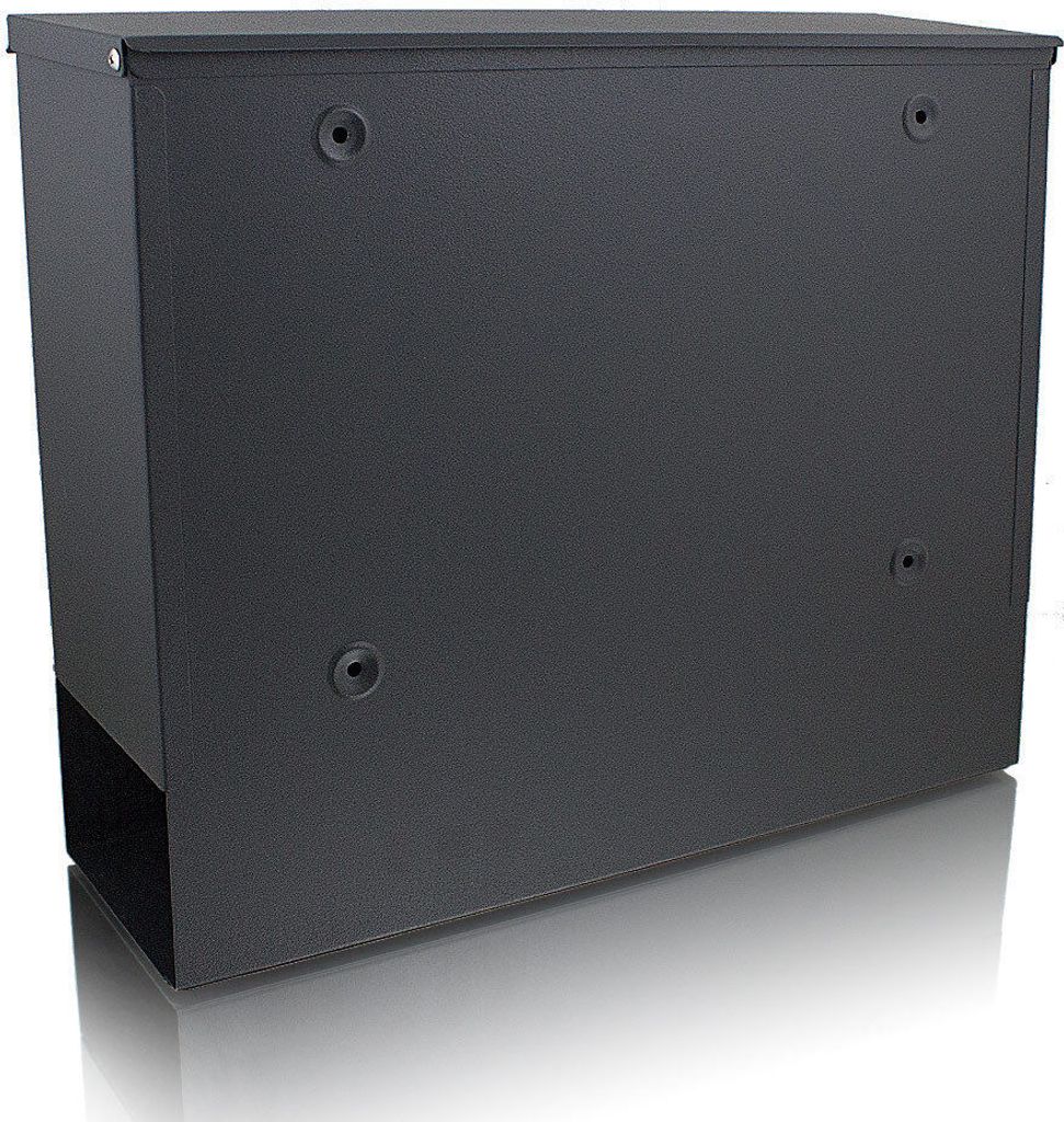 Bituxx Briefkasten mit Zeitungsfach Dunkelgrau MS-14701 Produktbild 6
