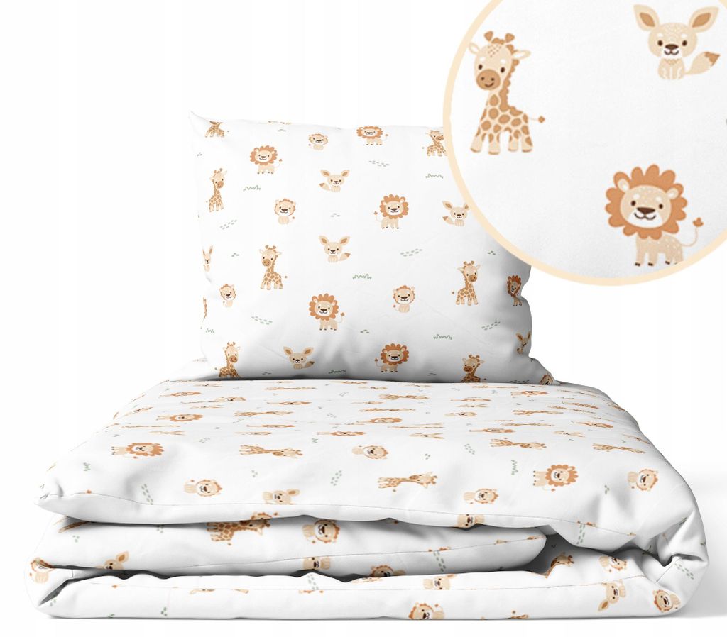 Kinderbettwäsche 100x135 Baumwolle Baby Bettwäsche Set Produktbild 