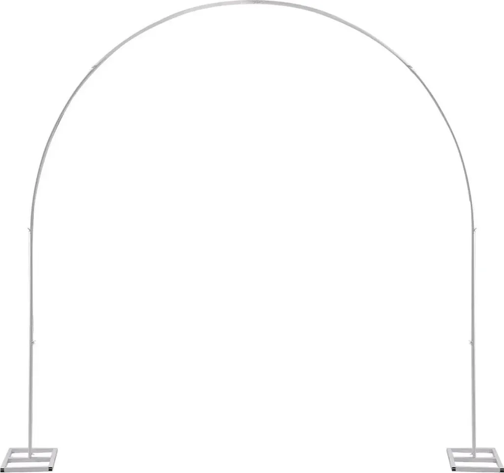 Arche de Mariage Incurvée L Blanche pour Décoration de Cérémonie Chic