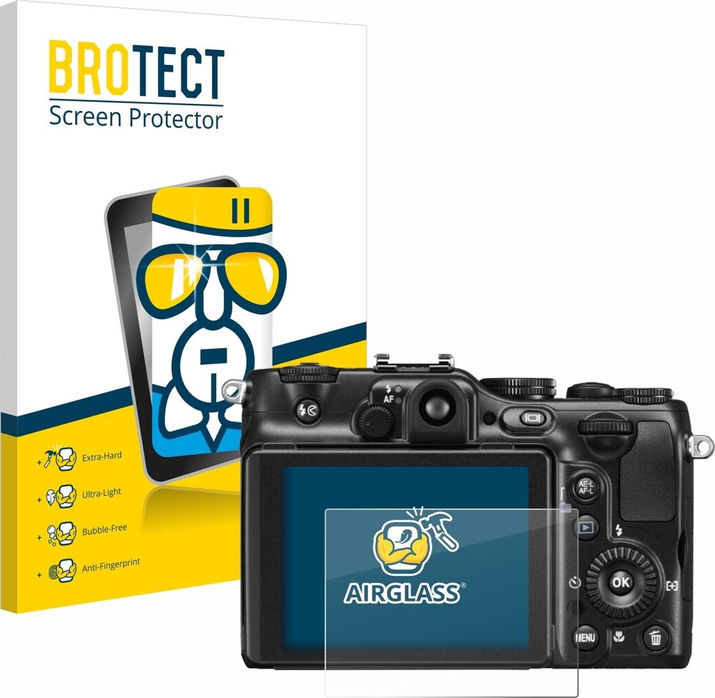 BROTECT Schutzglas für Nikon Coolpix P7100 Schutzfolie Panzer Folie Glas Display Schutz klar