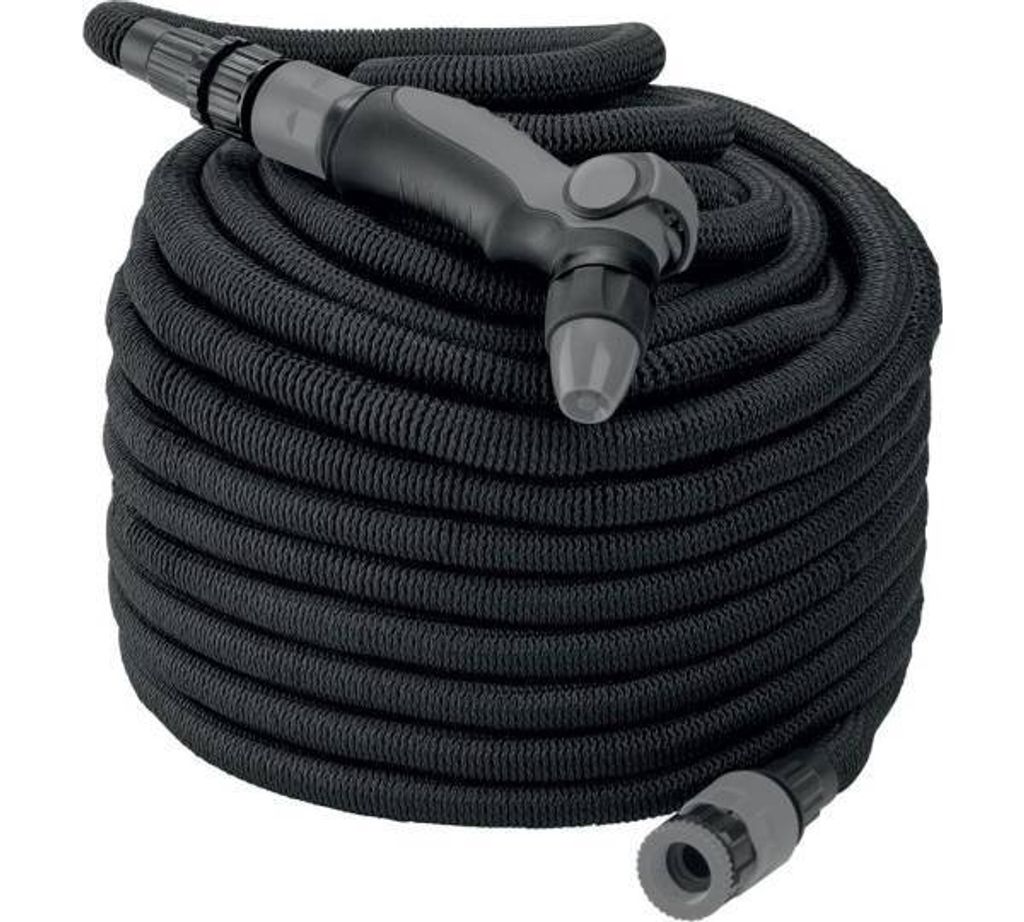 Parkside Flexi-Gartenschlauch-Set Schwarz Produktbild 