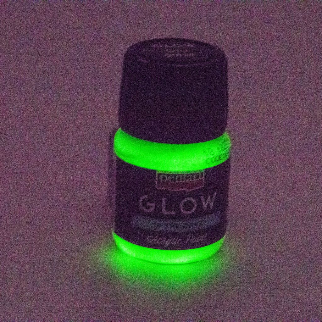 PENTART Leuchte im Dunkeln Acrylfarbe Glow in the dark Limette 30 ml