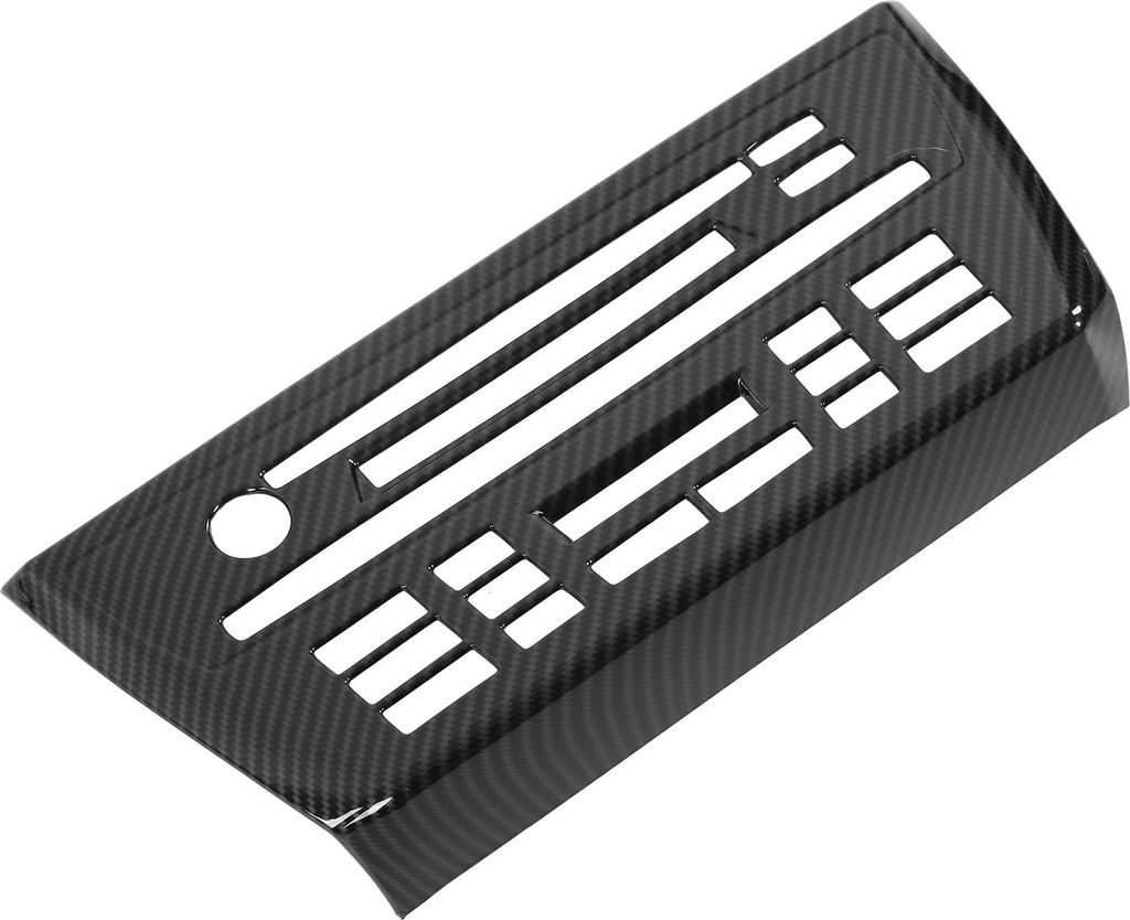Auto-CD-Panel-Abdeckung, Kohlefaser-Stil, zentraler Steuerrahmen, Aufkleber, Ersatz für X3 E83 2006–2010