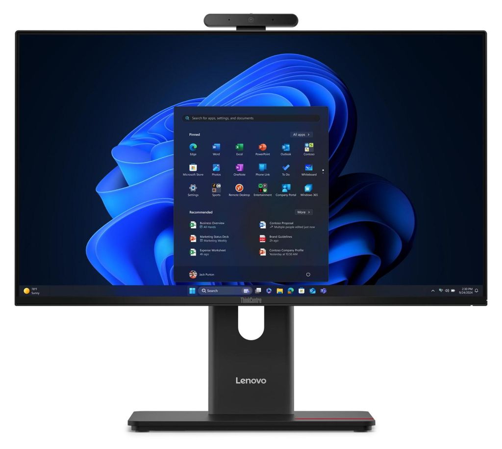 Lenovo ThinkCentre M70a Gen 6 All-in-One, 23.8" FHD, Core Ultra 5 235T, 16GB RAM, 512GB SSD, W11P
