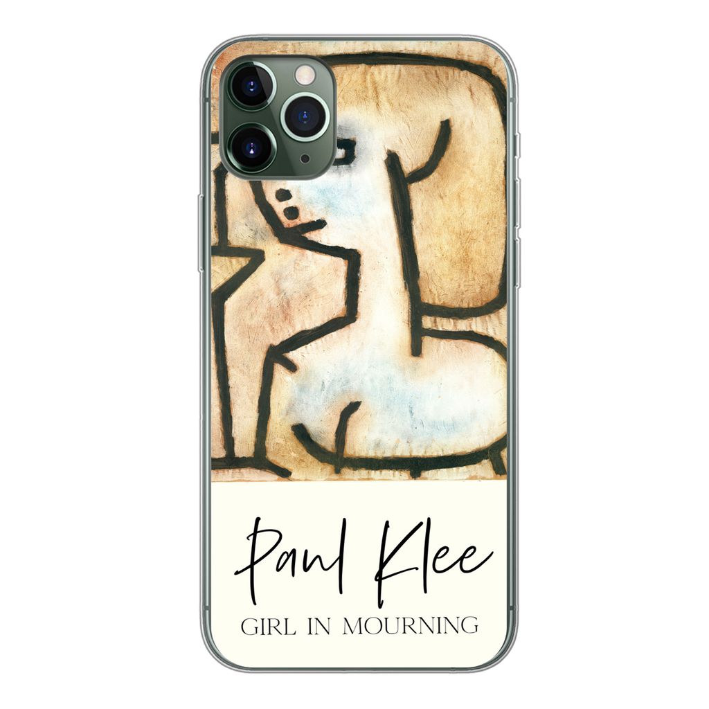 MuchoWow Handyhülle Schutzhülle Hülle für iPhone 11 Pro Max Kunst - Paul Klee - Trauerndes Mädchen Silikon Softcase Handy Hülle - Schutz