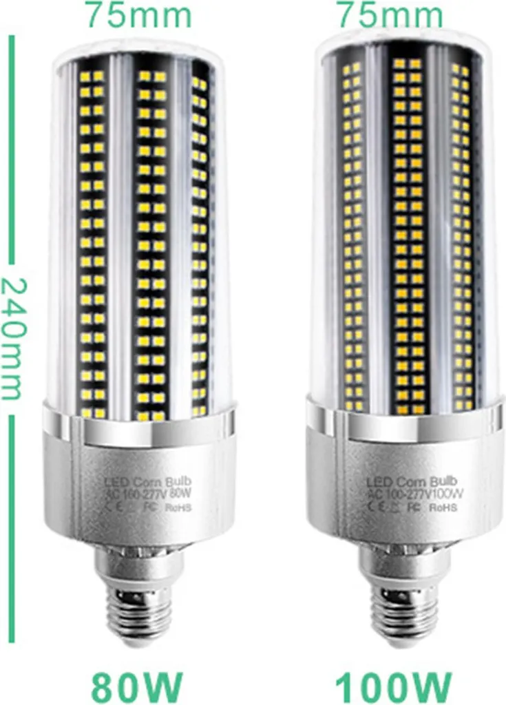 Ampoule de maïs LED E27 E26 12W Blanc Chaud - Éclairage Intérieur/Extérieur - 2