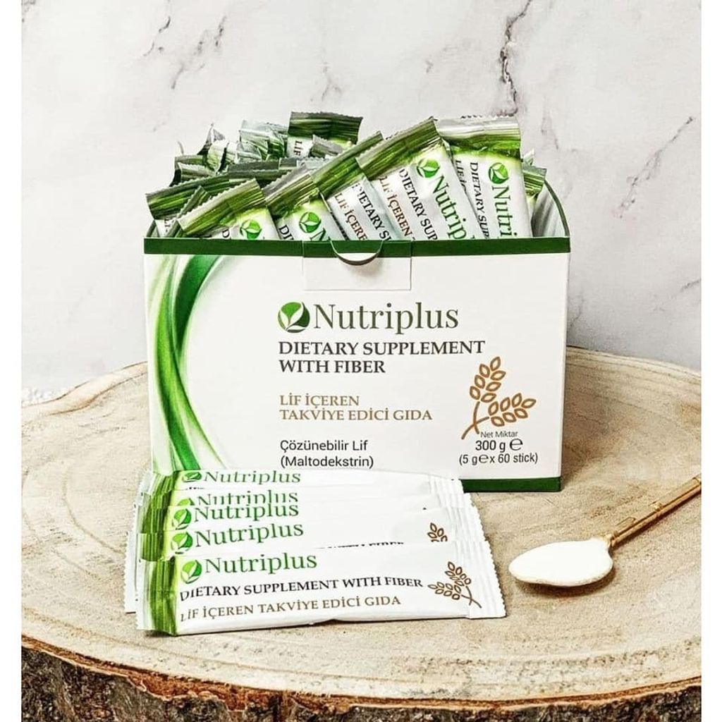 KBruShop Nutriplus Fiber / Ballaststoffe - Nahrungsergänzungsmittel 5 g x 60 Stk