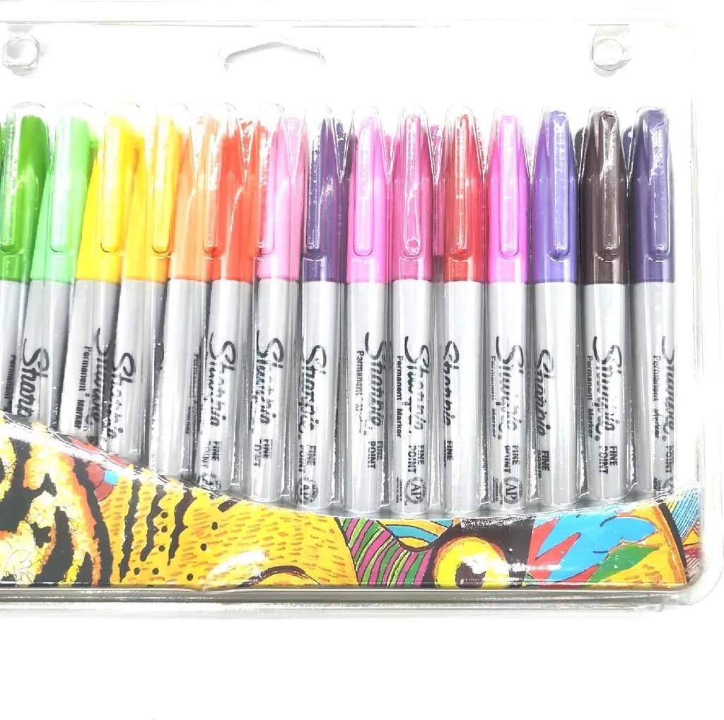 Sharpie 2061129 Set 28 Pennarelli Indelebili Tiger Edition Fine Point - 18