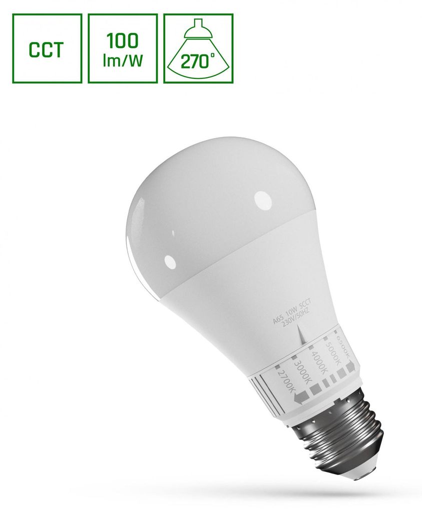 Led Gls E27 230V 10W 5Cct 2700-6500K Obrázok produktu 