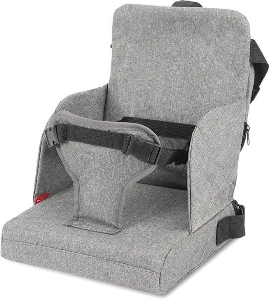 Coussin chaise haute gris : fini les glissades avec l'antidérapant