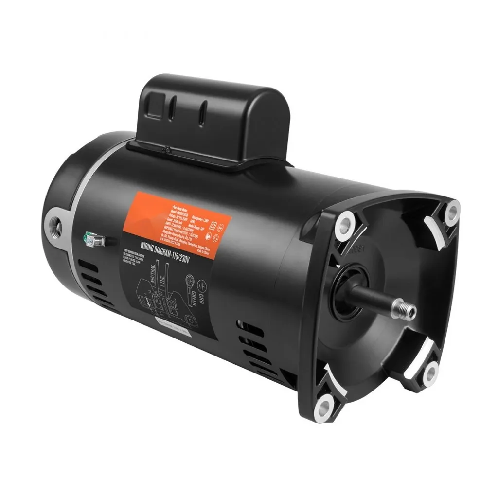Moteur de rechange pour pompe de piscine à bride carrée 1,5 CV 56Y 60Hz