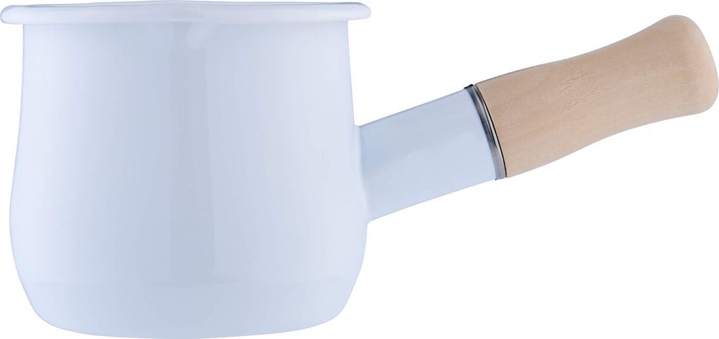 Milchtopf emailliert weiß Produktbild 