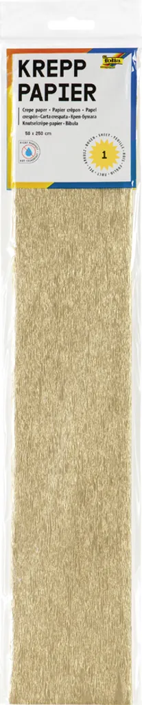 Rotolo Carta Crespa Oro Folia 8229125 - 50x250cm per Eventi Luxury