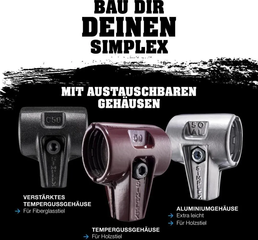 Mazza SIMPLEX 80mm Gomma - Risolvi il Problema dei Danni alle Superfici - 7