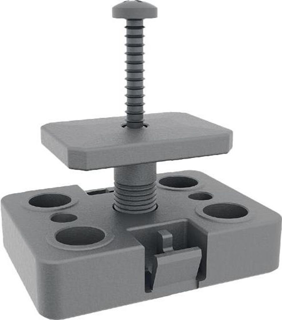 TRIAS Multiclip TS Edelstahl verstärkt - Set 50 für Kebony