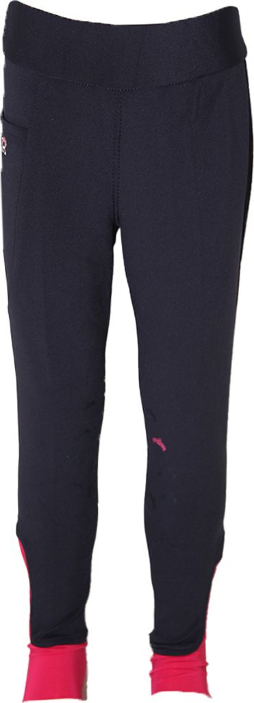 Little Rider - "Sara" Reitleggings für Mädchen BZ4301 (140) (Marineblau/Pink)