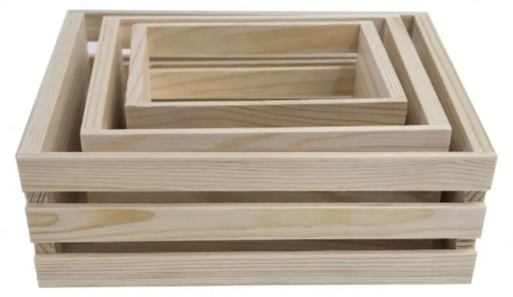 Caisse en bois robuste multi-tailles en matériau écologique durable - 3