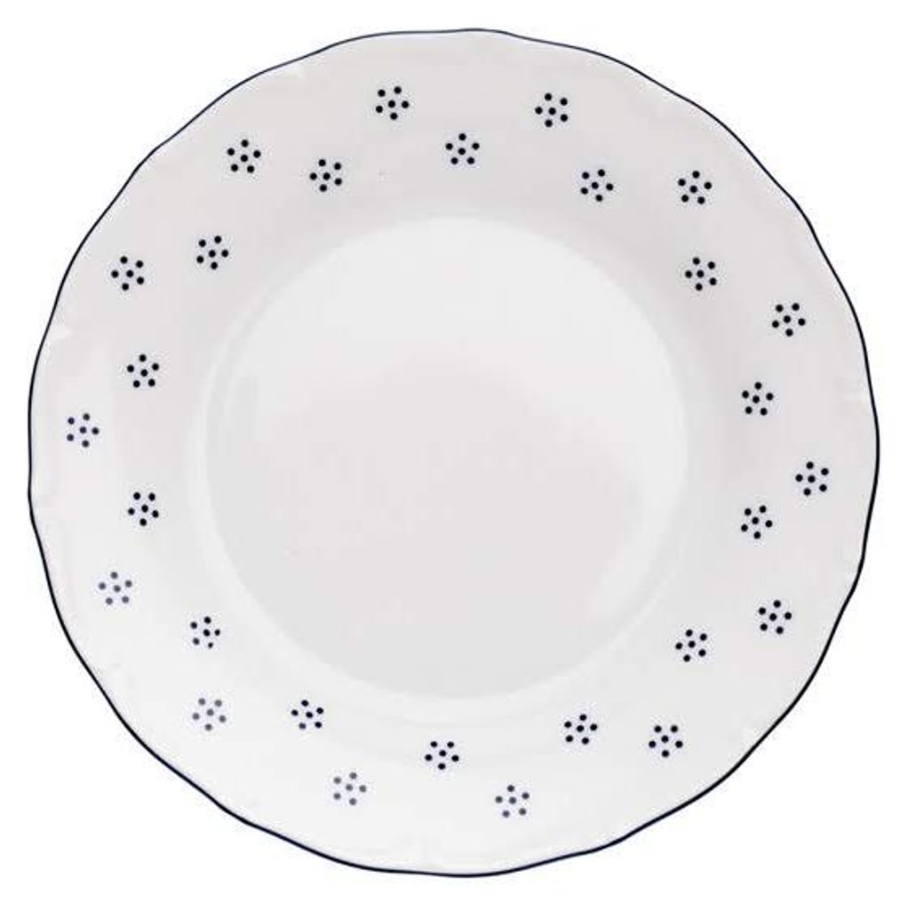 Flacher Teller, tschechisches Porzellan, Verona, 25 cm, Produktbild 