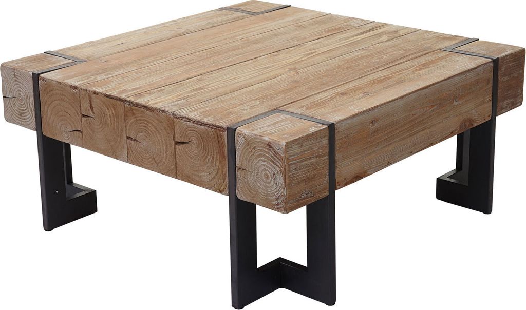 Table basse HWC-A15, Table de salon, Sapin massif rustique  Image du produit 